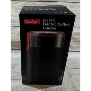 NIB Bodum Bistro Electric Coffee Grinder #11160-3 Black NEW in Box TubJ